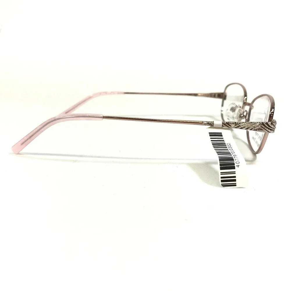 Eight to Eighty Eyeglasses Frames NANNY PINK Rose Gild Wire Cat Eye 51-16-140